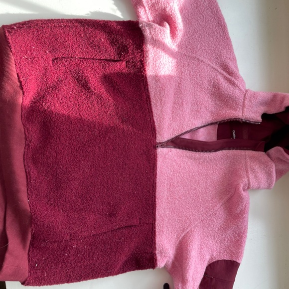 Outdoor Voices Megafleece 1/2 Zip Hoodie Small (S) Pink - Picture 4 of 5